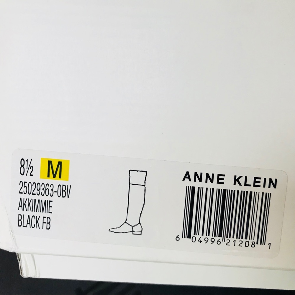 NIB Anne Klein velvet-smooth pull-on OTK boots 8.5 - Picture 4 of 4